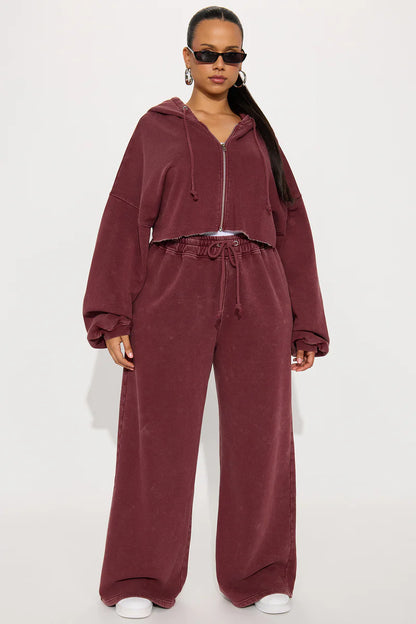 ON THE GO FLEECE PANT SET
