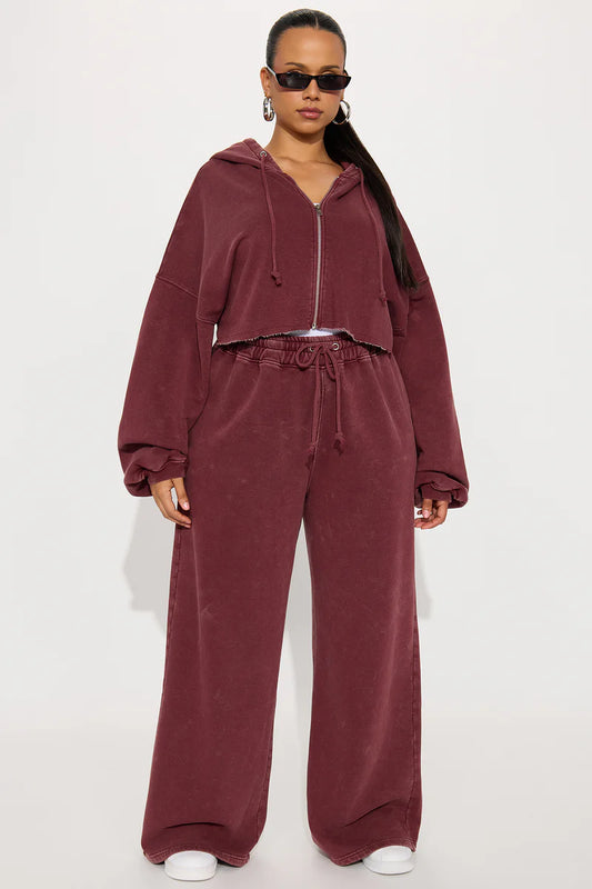 ON THE GO FLEECE PANT SET