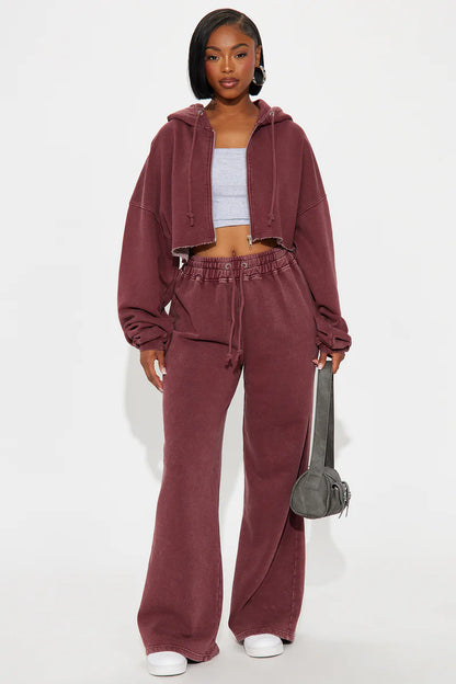 ON THE GO FLEECE PANT SET