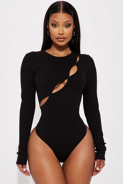 KIM LONG SLEEVE CUT OUT BODYSUIT