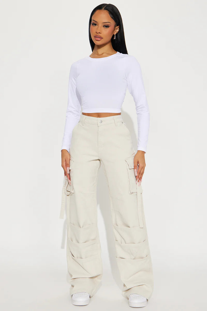 HONEY WIDE LEG CARGO PANT