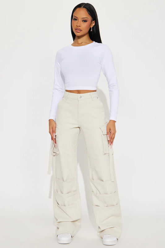 HONEY WIDE LEG CARGO PANT