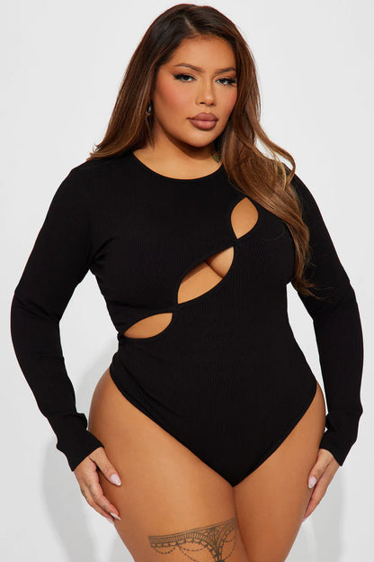 KIM LONG SLEEVE CUT OUT BODYSUIT