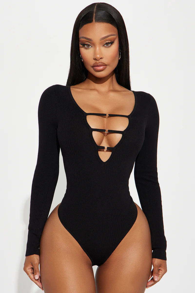 JESSI CUT OUT SWEATER BODYSUIT