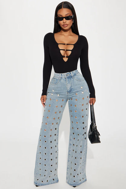 JESSI CUT OUT SWEATER BODYSUIT