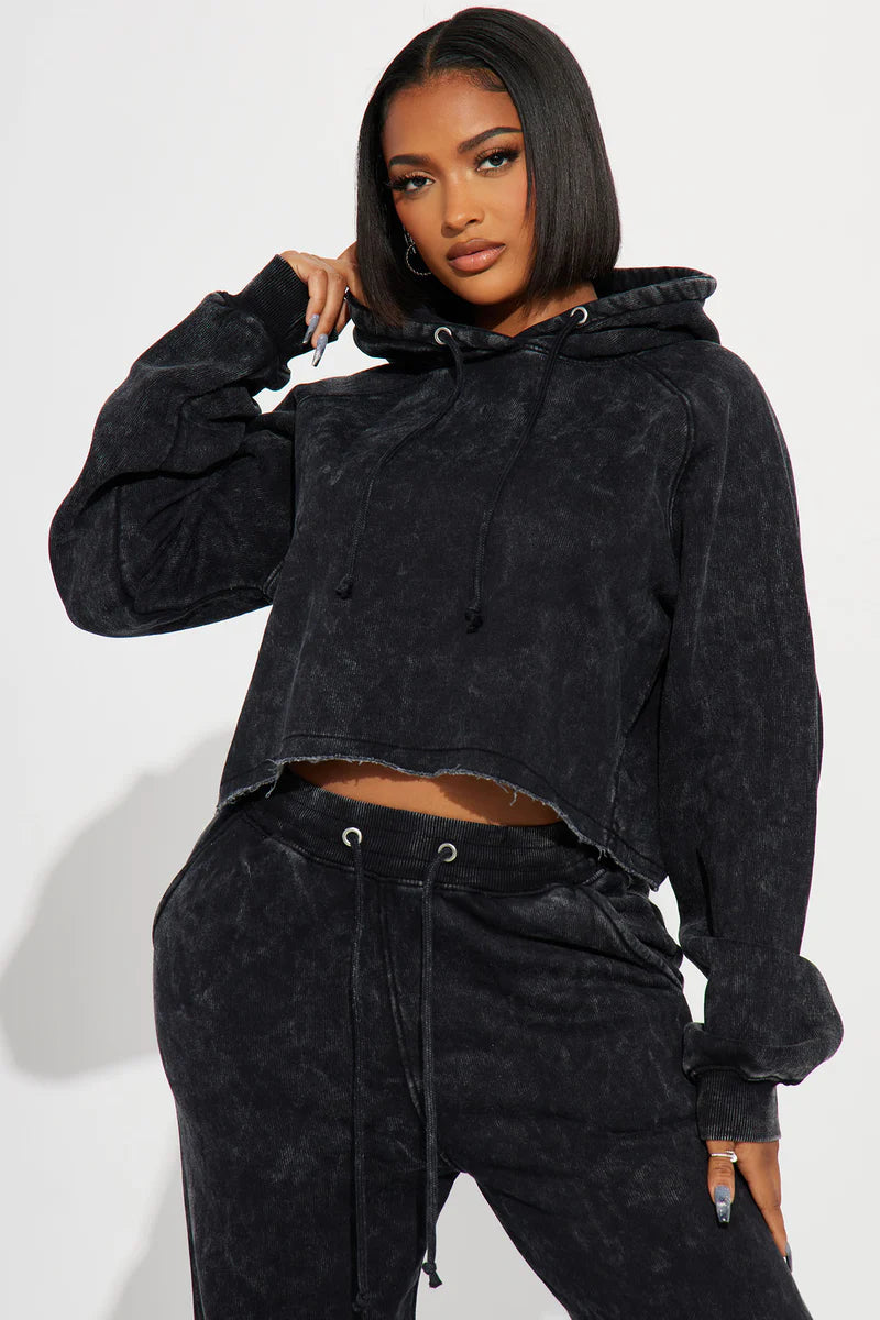 MY TIME MINERAL WASH JOGGER SET