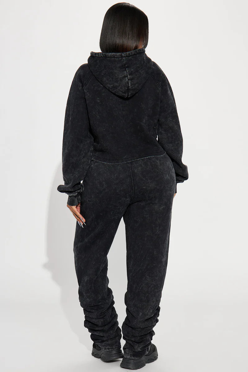 MY TIME MINERAL WASH JOGGER SET