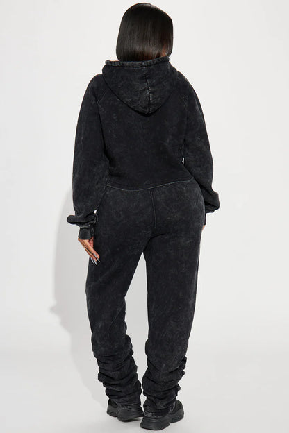 MY TIME MINERAL WASH JOGGER SET