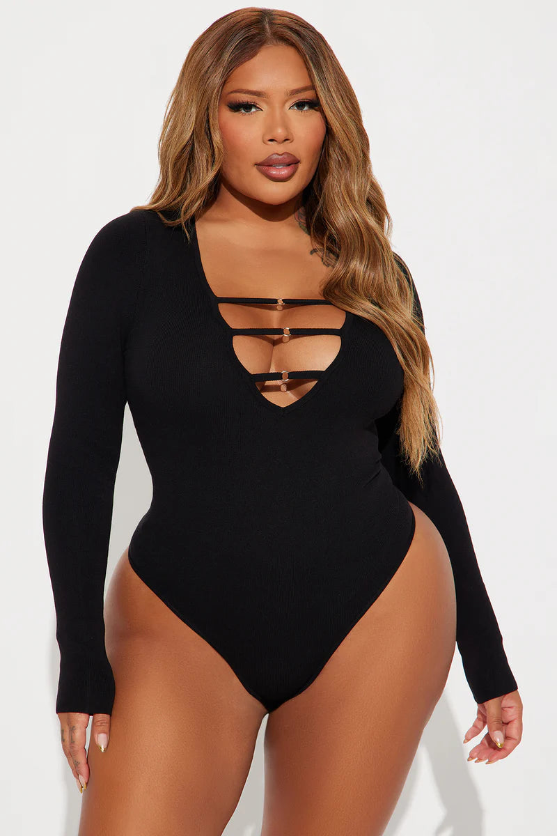 JESSI CUT OUT SWEATER BODYSUIT