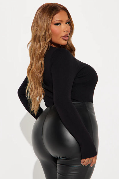 JESSI CUT OUT SWEATER BODYSUIT