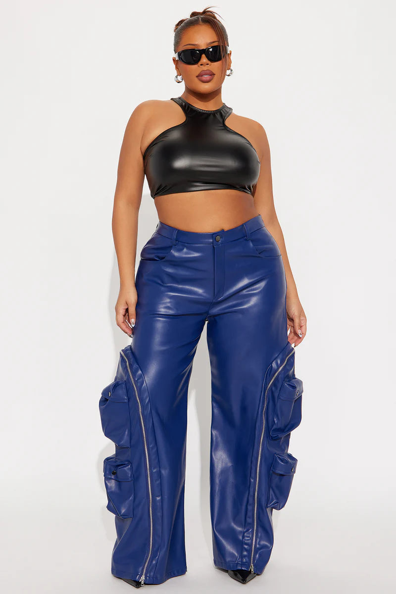 BARELY HOLDIN' ON FAUX LEATHER