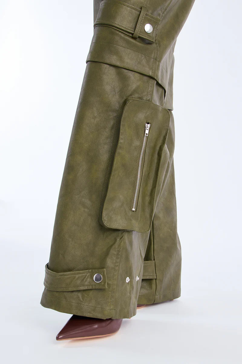 STREET HEAT WASHED FAUX LEATHER