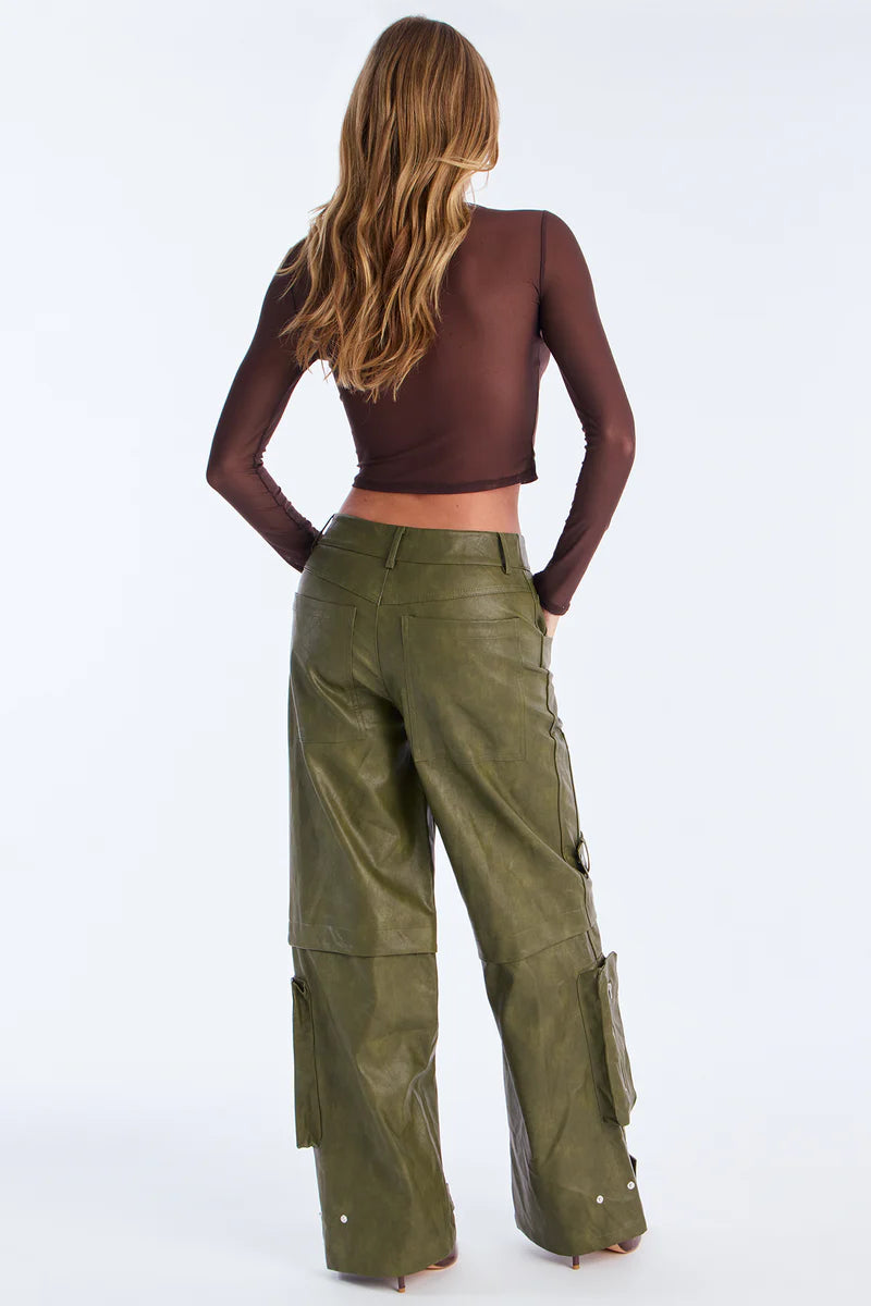 STREET HEAT WASHED FAUX LEATHER