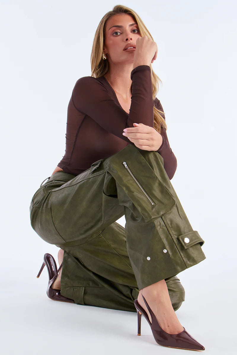 STREET HEAT WASHED FAUX LEATHER