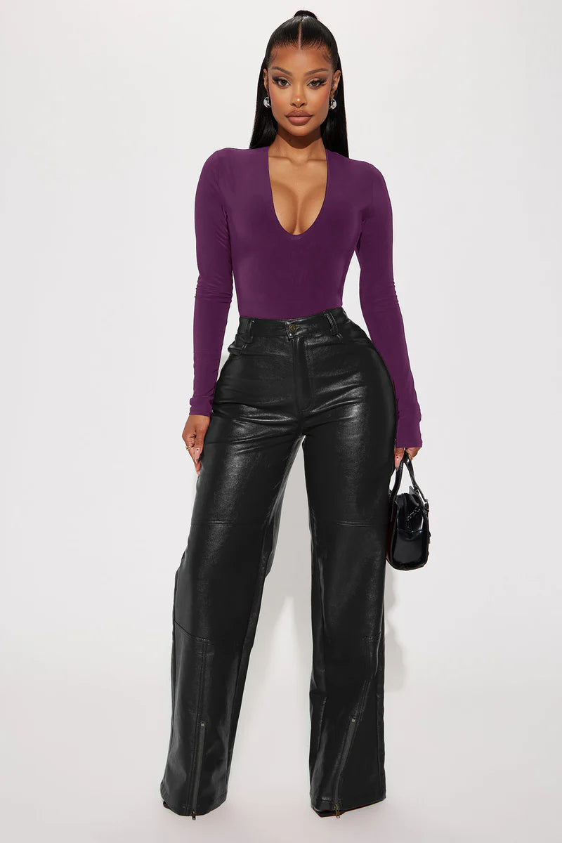 TAKE THE PLUNGE LINED LONG SLEEVE BODYDUIT