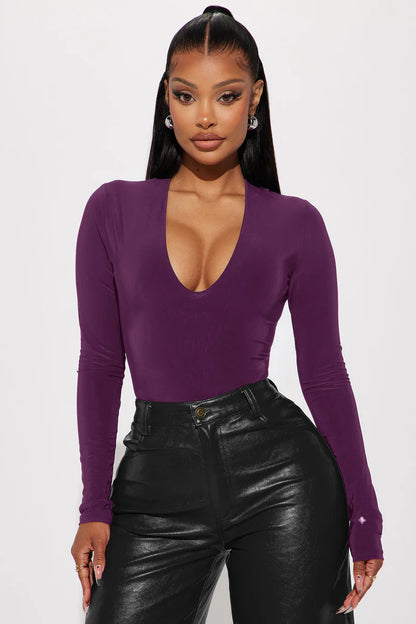 TAKE THE PLUNGE LINED LONG SLEEVE BODYDUIT