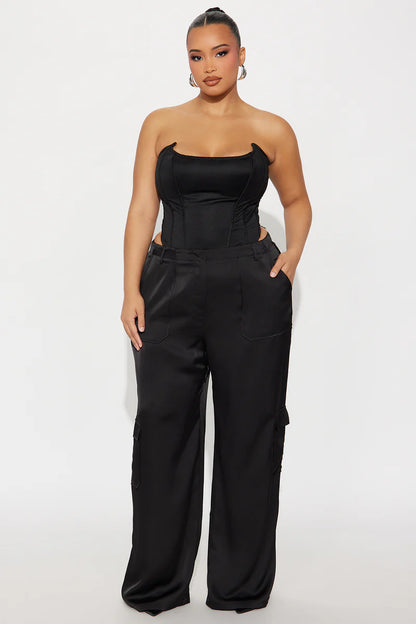 PRETTY GILR WALK SATIN CARGO