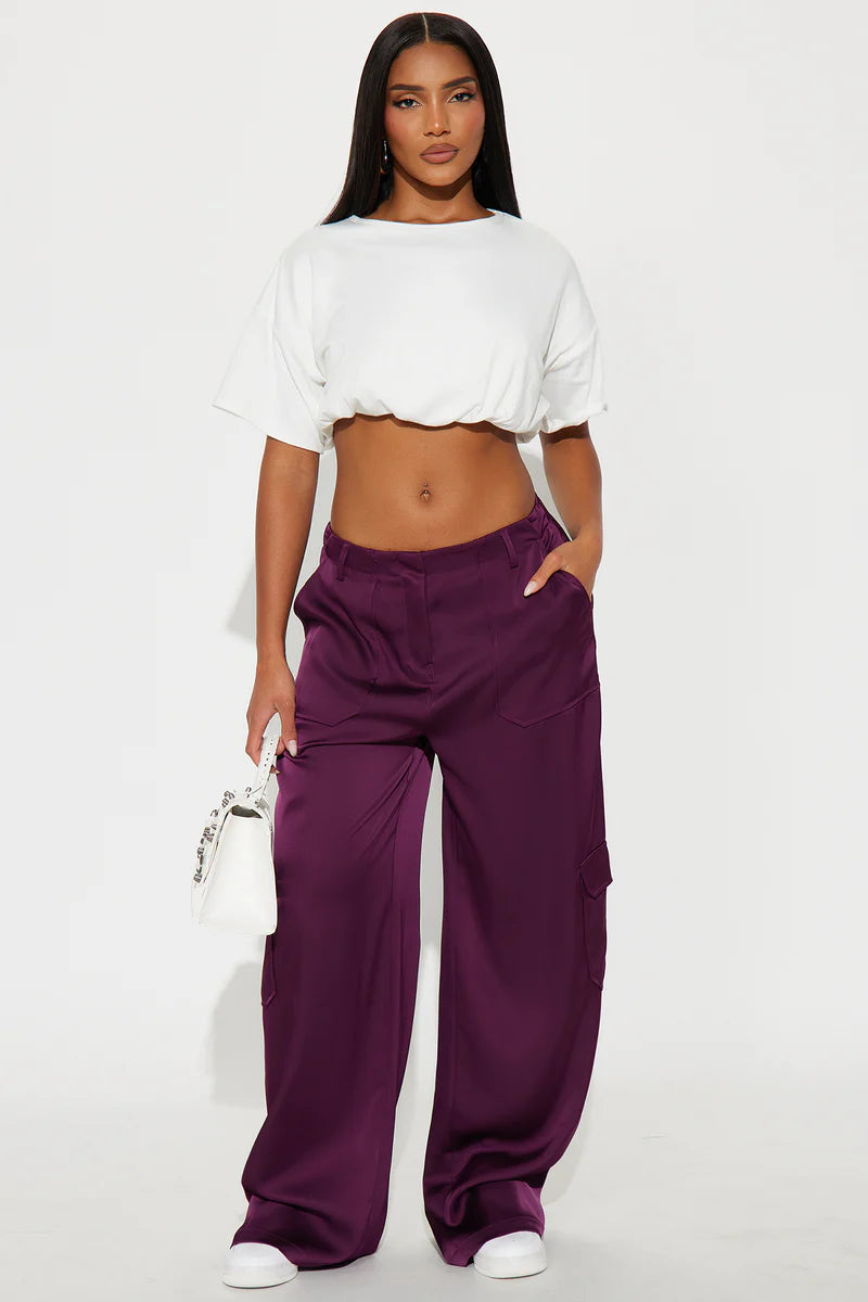 PRETTY GILR WALK SATIN CARGO