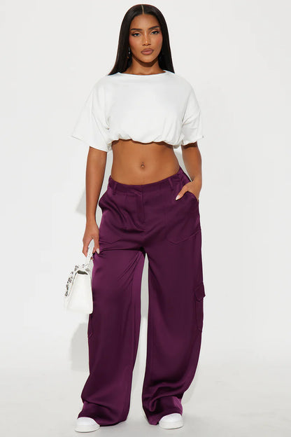 PRETTY GILR WALK SATIN CARGO