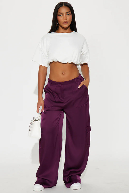 PRETTY GILR WALK SATIN CARGO