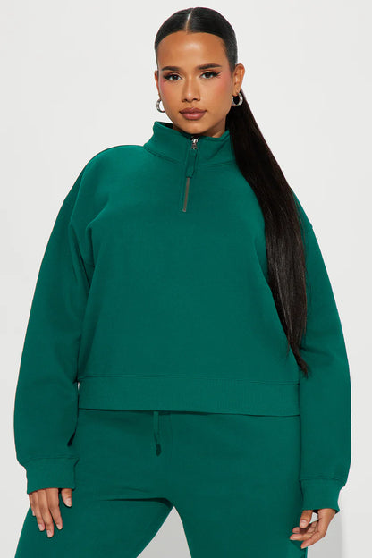 ON MY OWN HALF ZIP SWEATSUIT