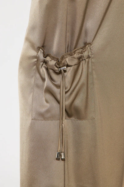 BRIELLE SATIN WIDE LEG CARGO
