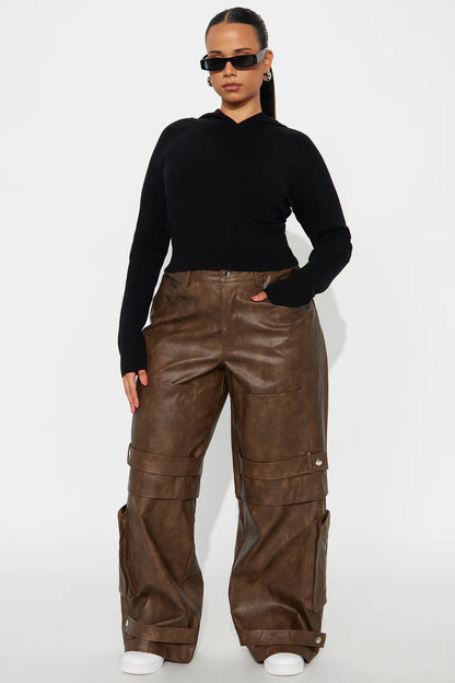 STREET HEAT WASHED FAUX LEATHER