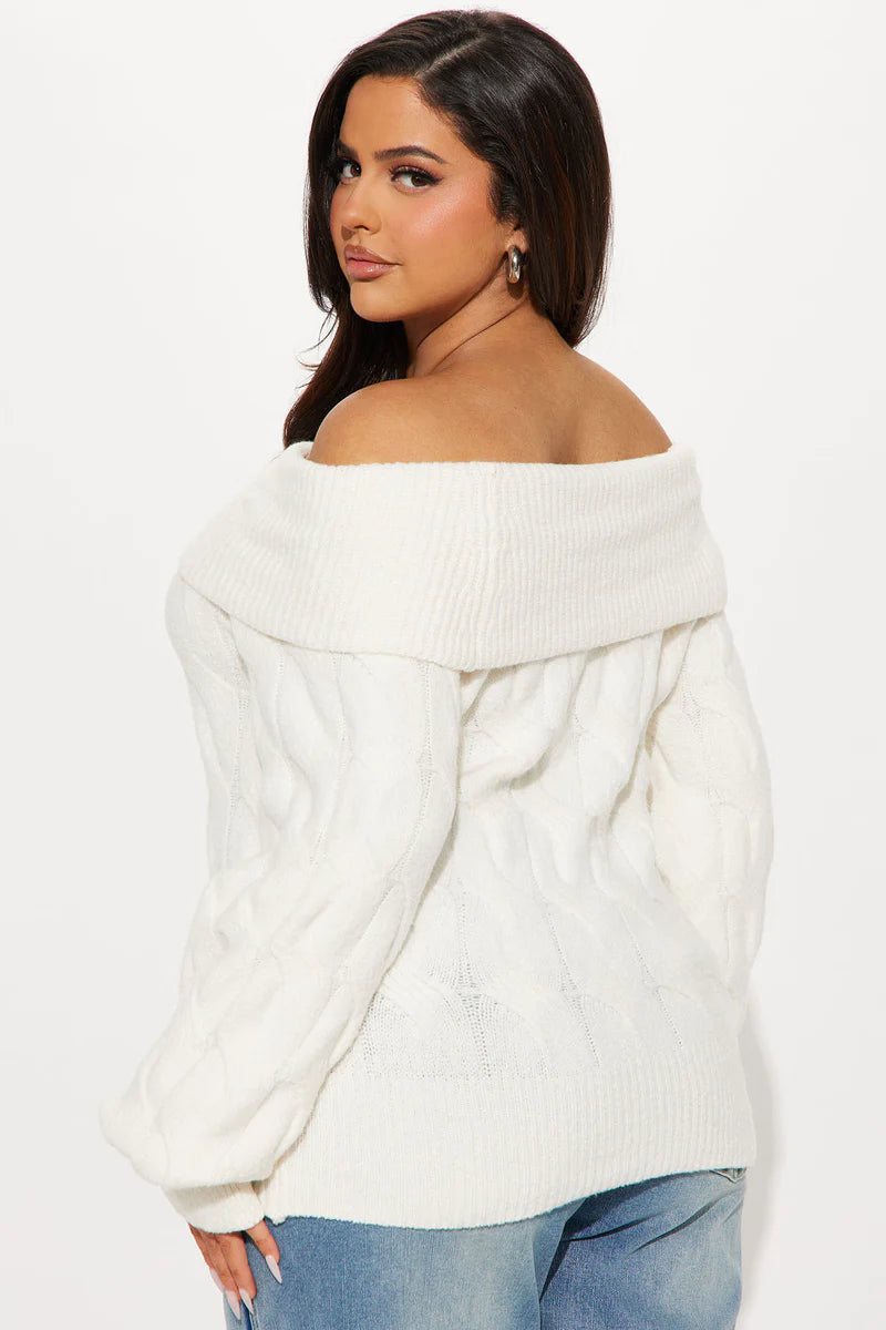 MILA OFF SHOULDER SWEATER