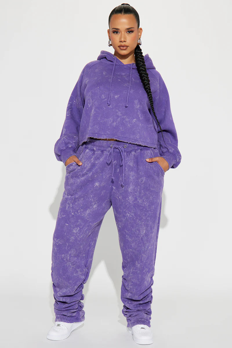 MY TIME MINERAL WASH JOGGER SET