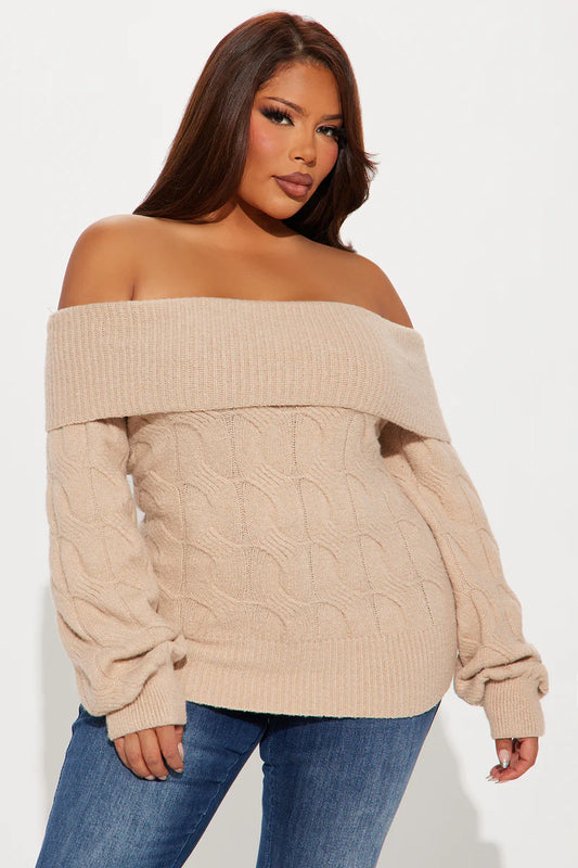 MILA OFF SHOULDER SWEATER