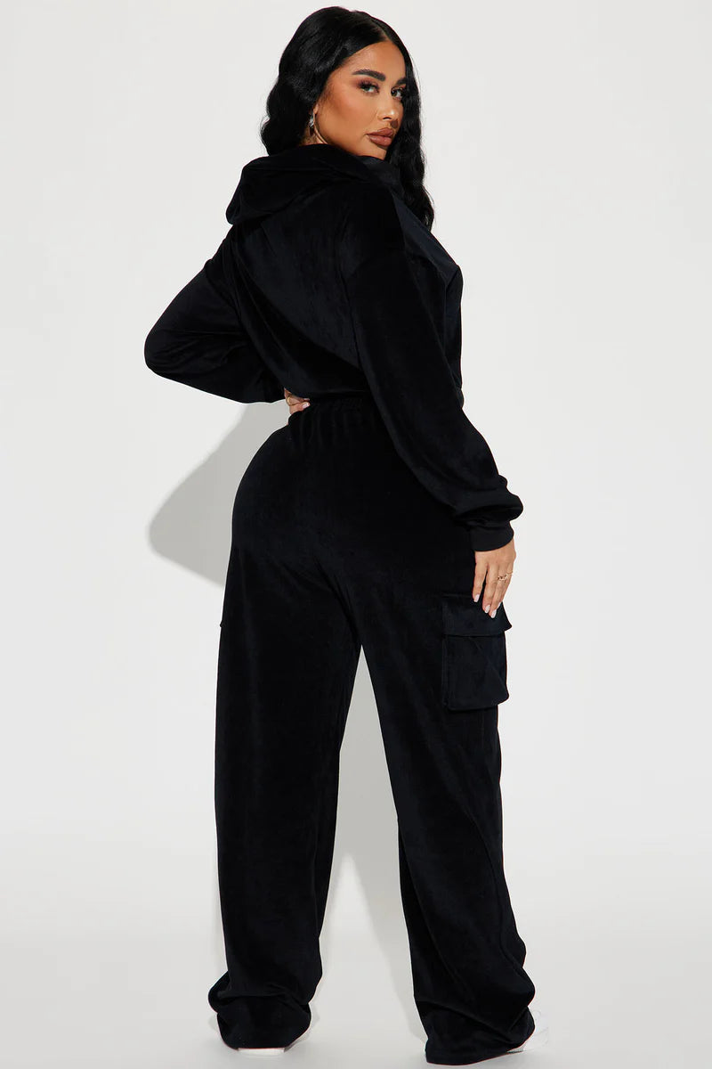 SAINT RHINESTONE VELOUR SET