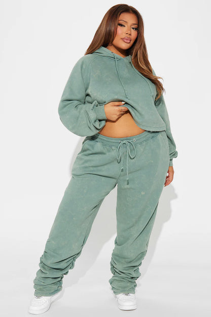 MY TIME MINERAL WASH JOGGER SET