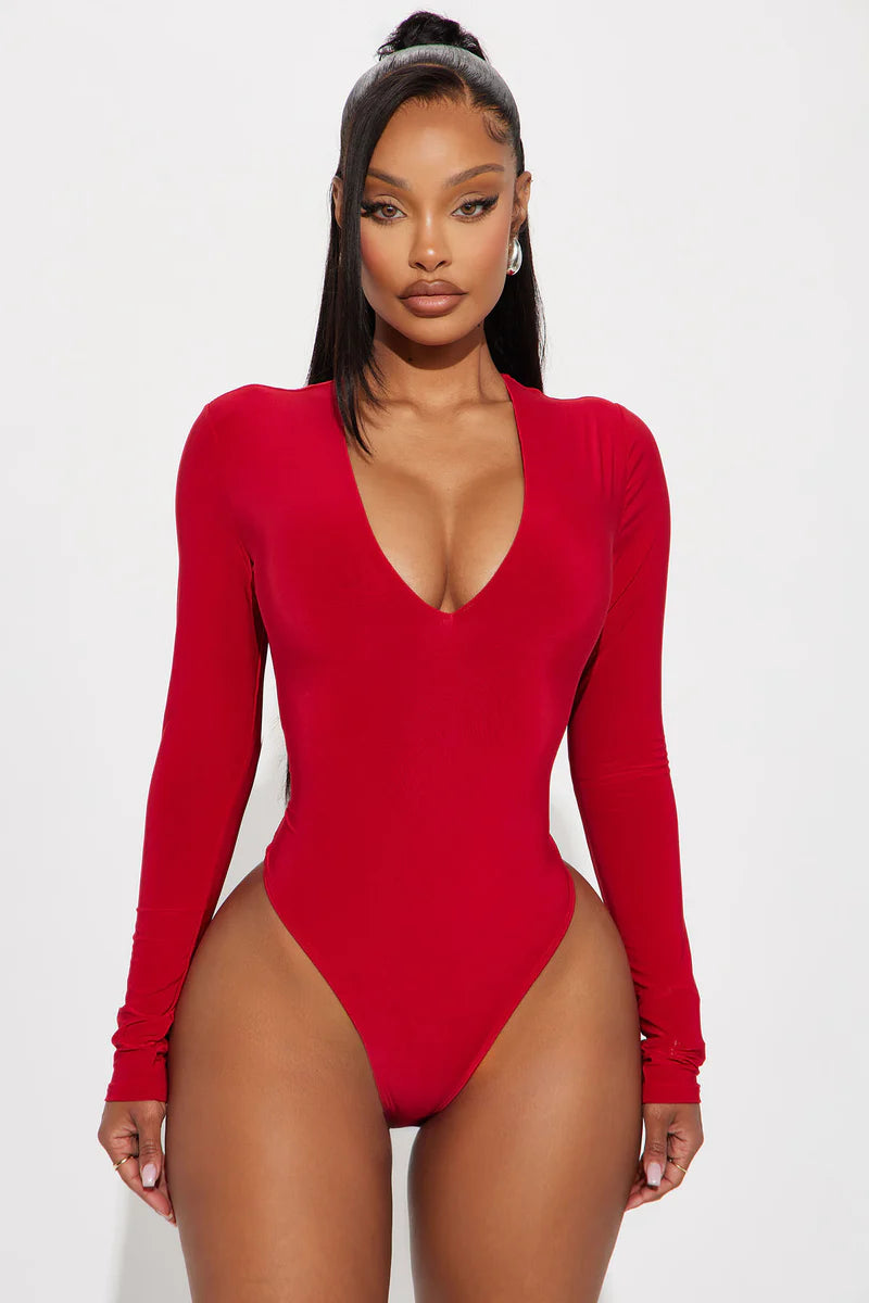 TAKE THE PLUNGE LINED LONG SLEEVE BODYDUIT