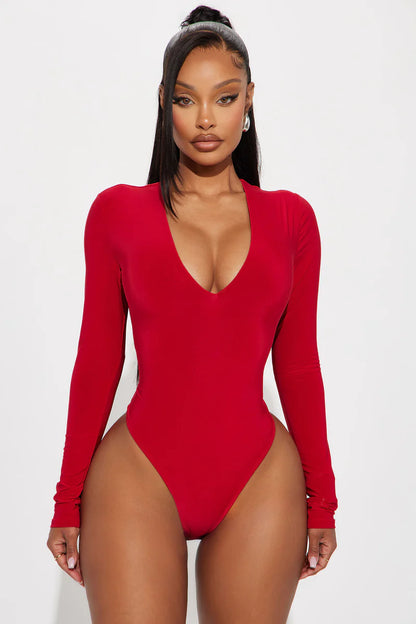 TAKE THE PLUNGE LINED LONG SLEEVE BODYDUIT