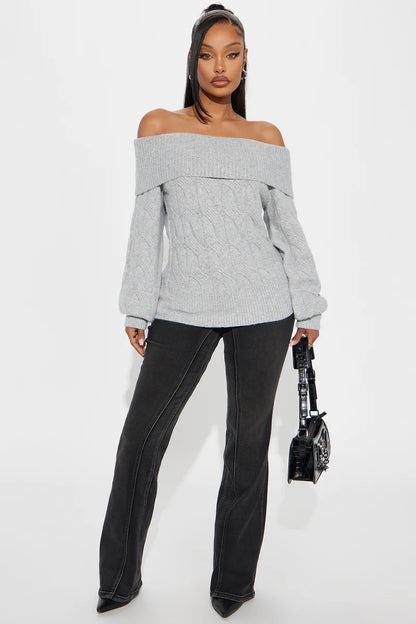 MILA OFF SHOULDER SWEATER