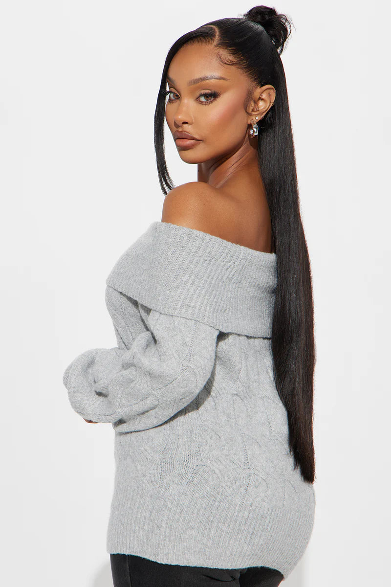 MILA OFF SHOULDER SWEATER