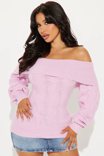 MILA OFF SHOULDER SWEATER
