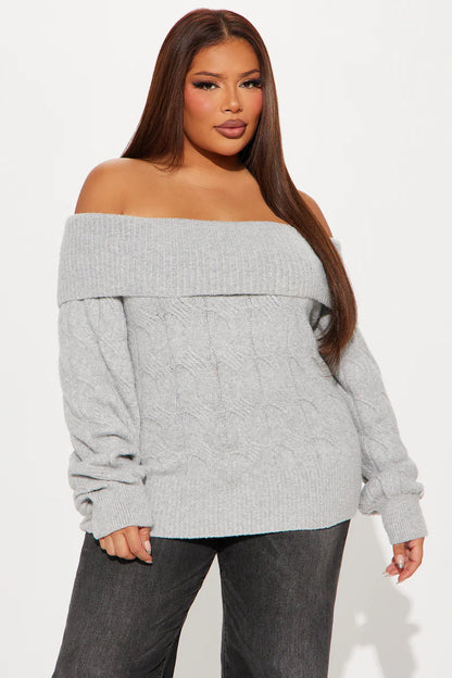 MILA OFF SHOULDER SWEATER