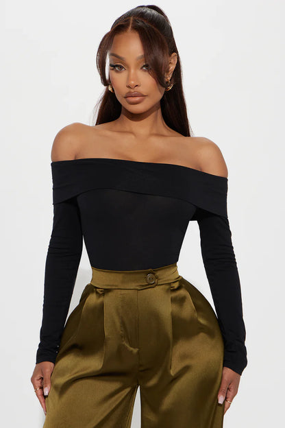 CHANTEL OFF SHOULDER BODYSUIT