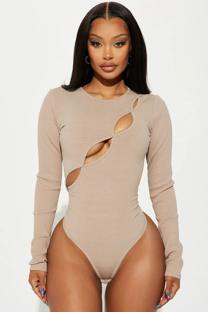 KIM LONG SLEEVE CUT OUT BODYSUIT