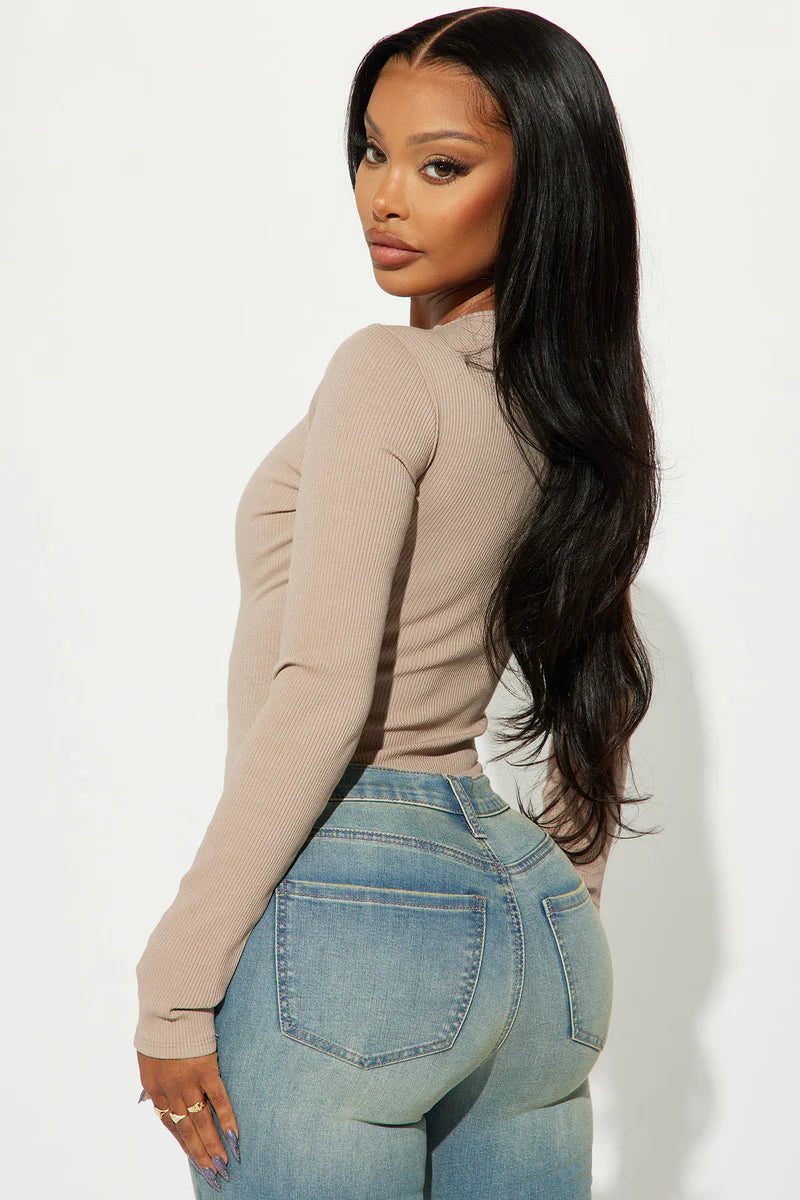KIM LONG SLEEVE CUT OUT BODYSUIT