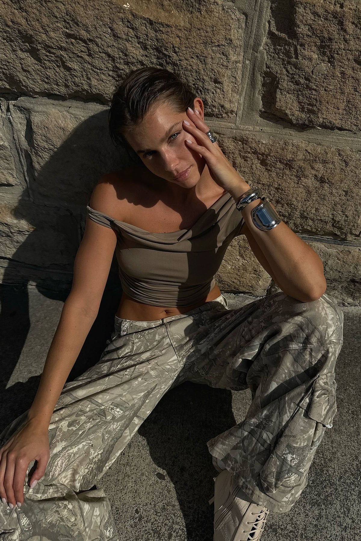 GOT IT BAD STRETCH CARGO JEANS