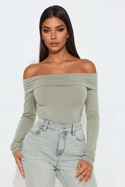 CHANTEL OFF SHOULDER BODYSUIT