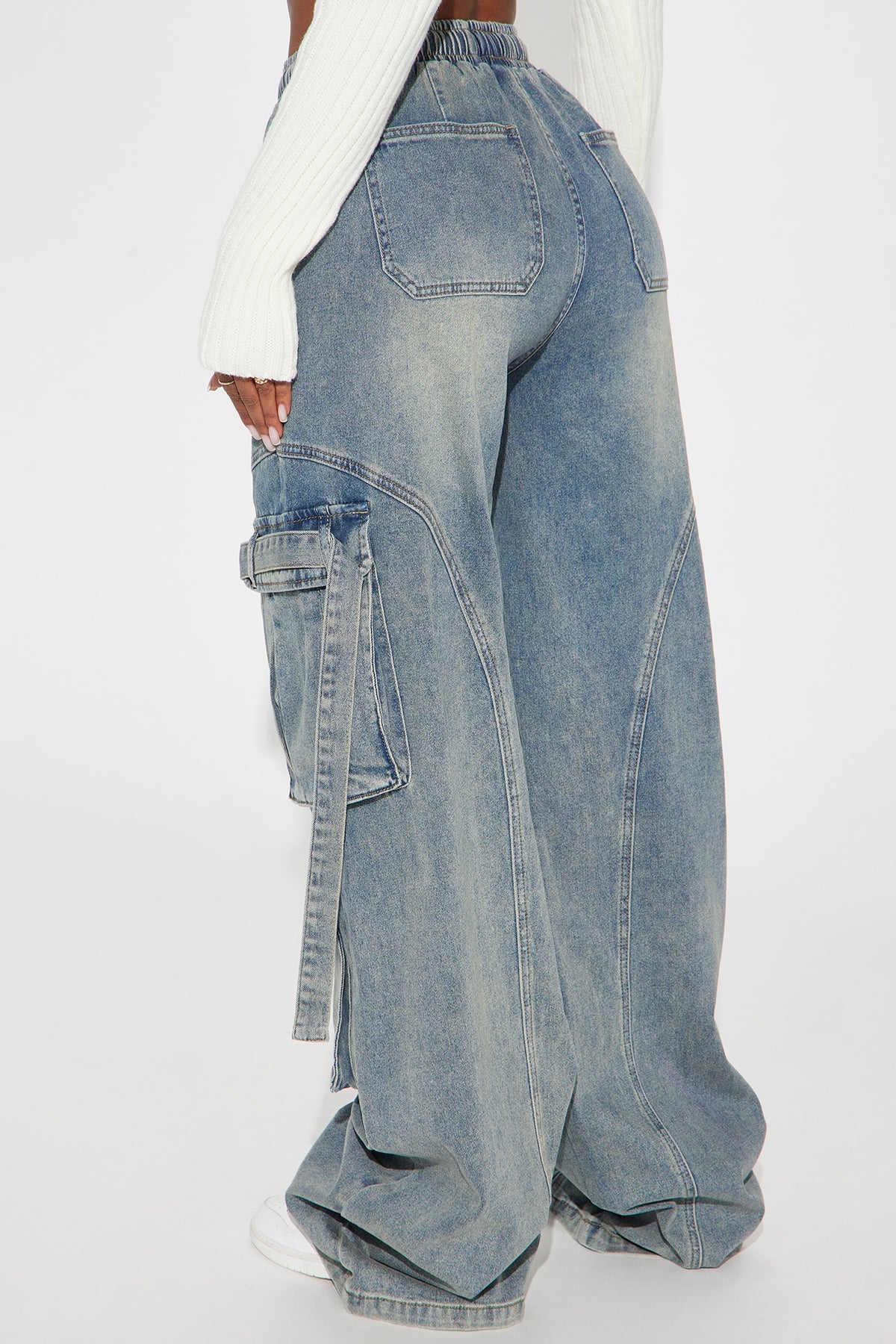 TALL MET MY MATCH BAGGY CARGO JEANS