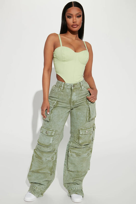 BILLIE LOW SLUNG CARGO JEANS