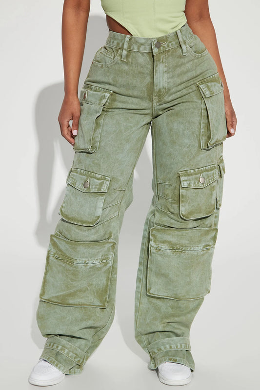 BILLIE LOW SLUNG CARGO JEANS