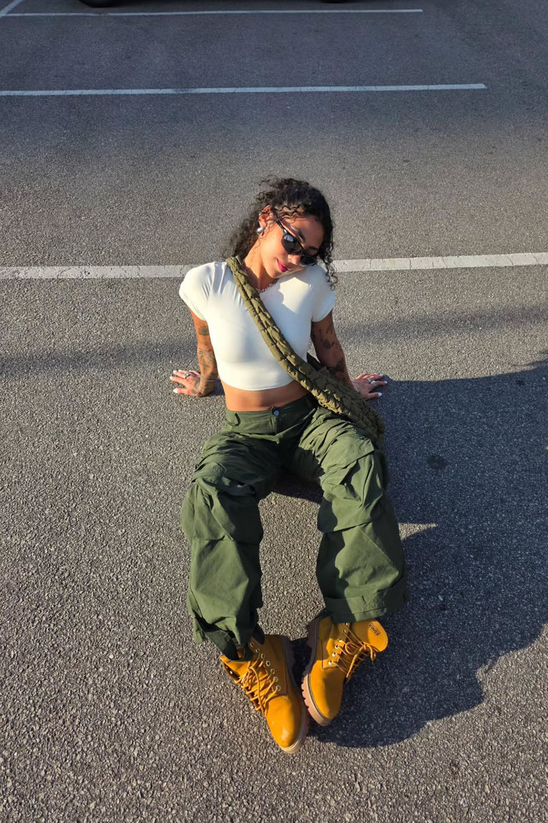 TALK IT UP OVERSIZED DISTRESSED